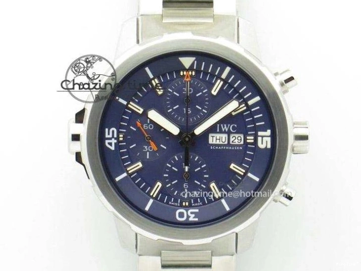 MIROTIME 0416 WellDesigned Aquatimer Automatic SS RSF 1:1 Best Edition Blue Dial on Blue Rubber Strap A 7057